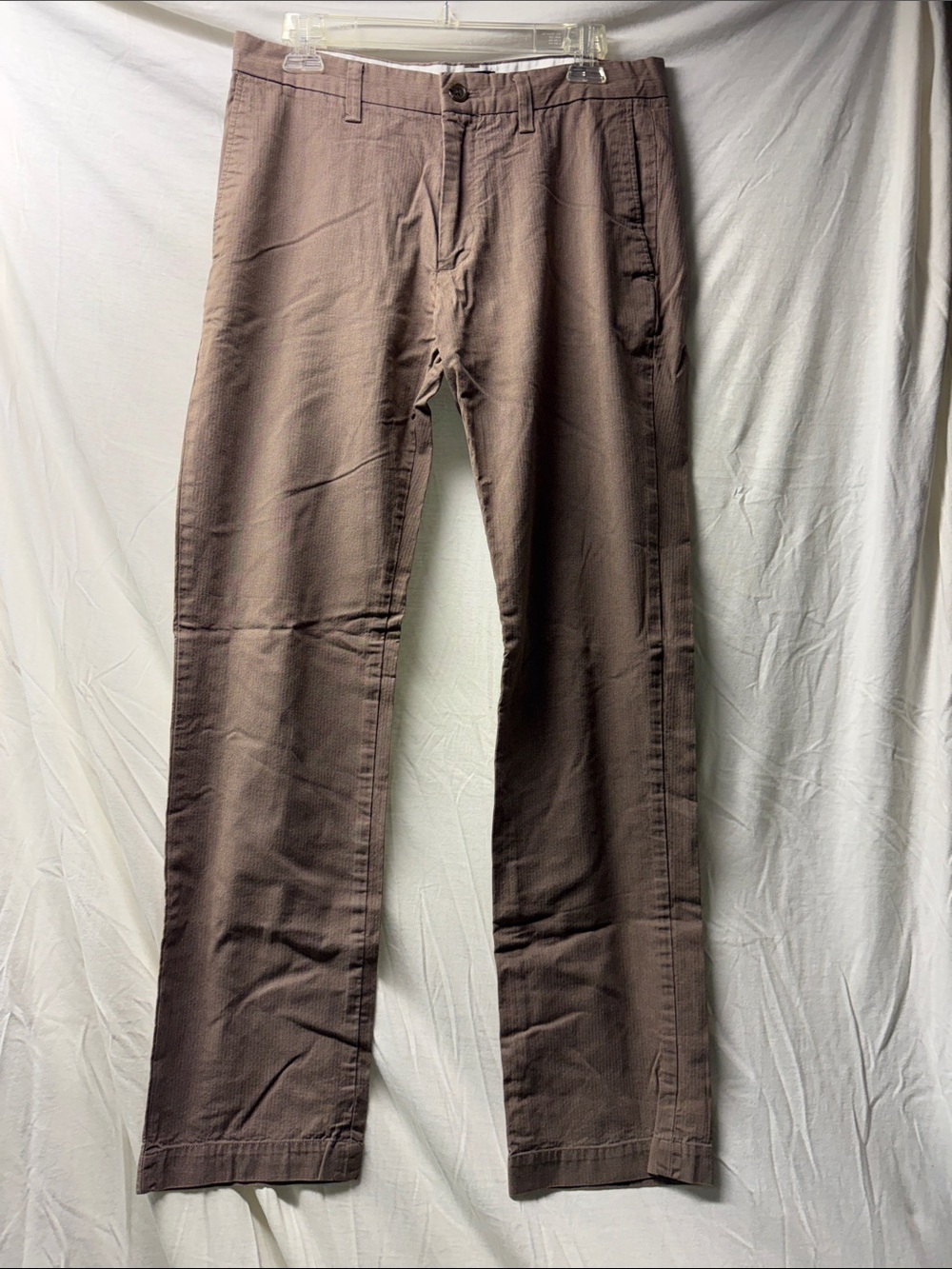 Banana Republic Emerson Men's Straight Fit Khaki Pants in medium textured Brown